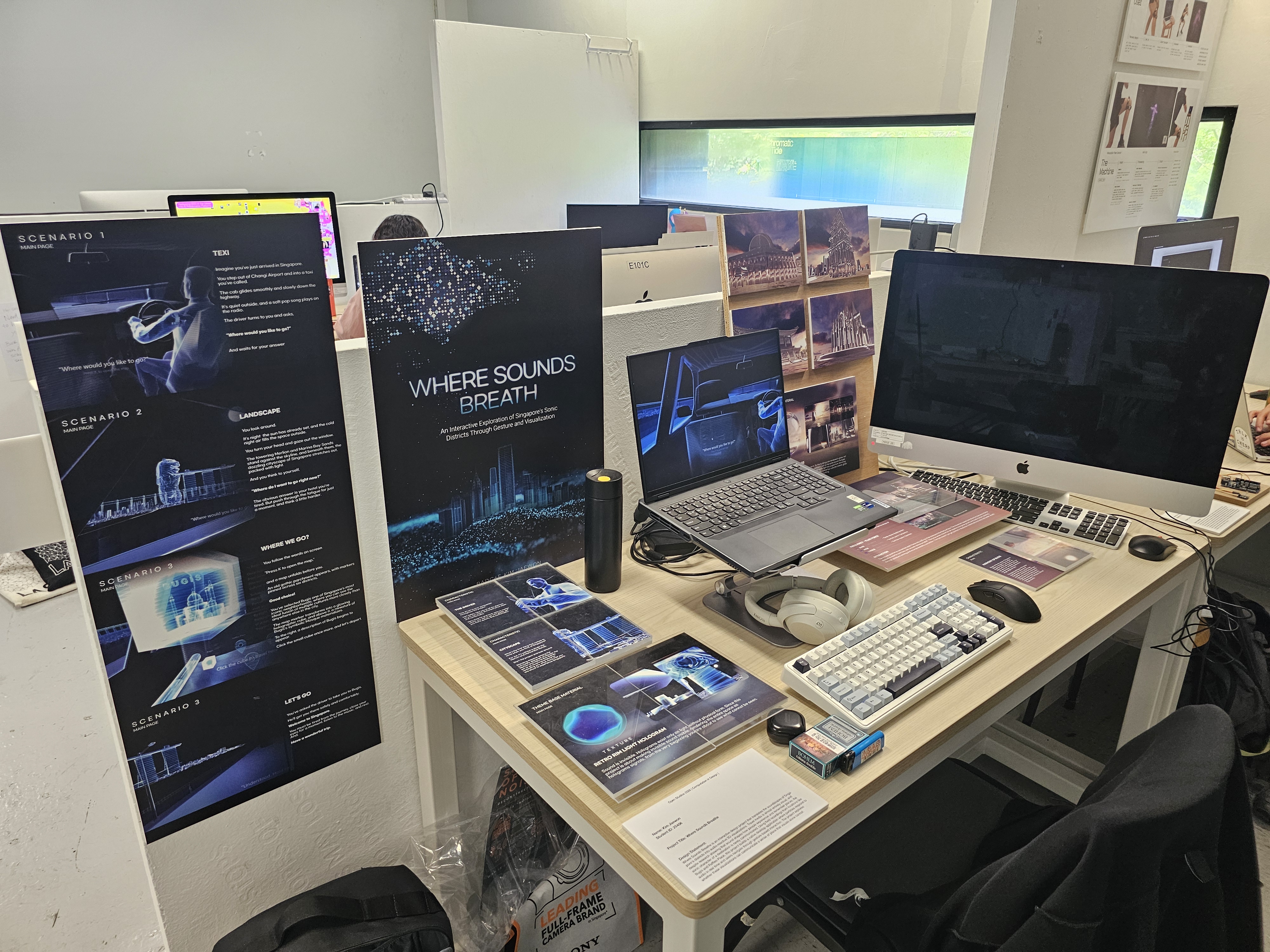 Second view of the exhibition table